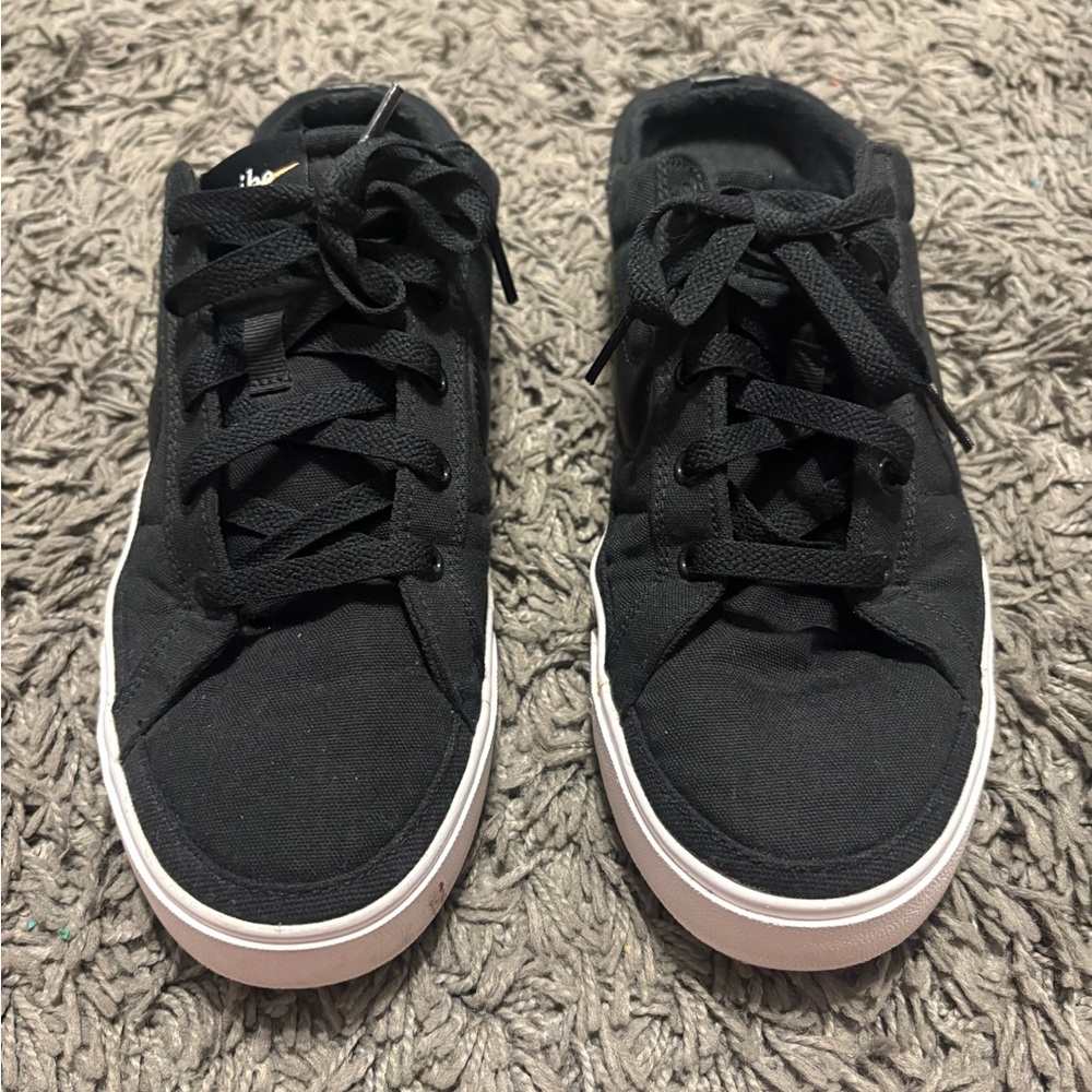 Womens Black Nike Canvas Sneakers